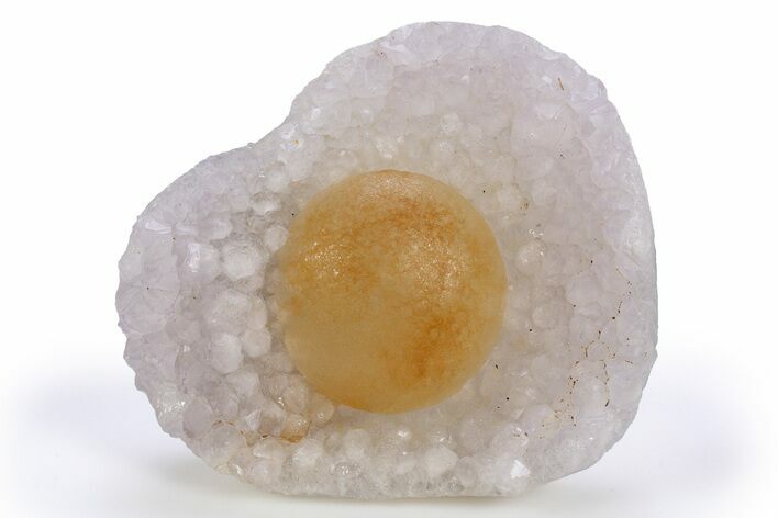 Botryoidal Red-Orange Fluorite on Quartz - India #306011